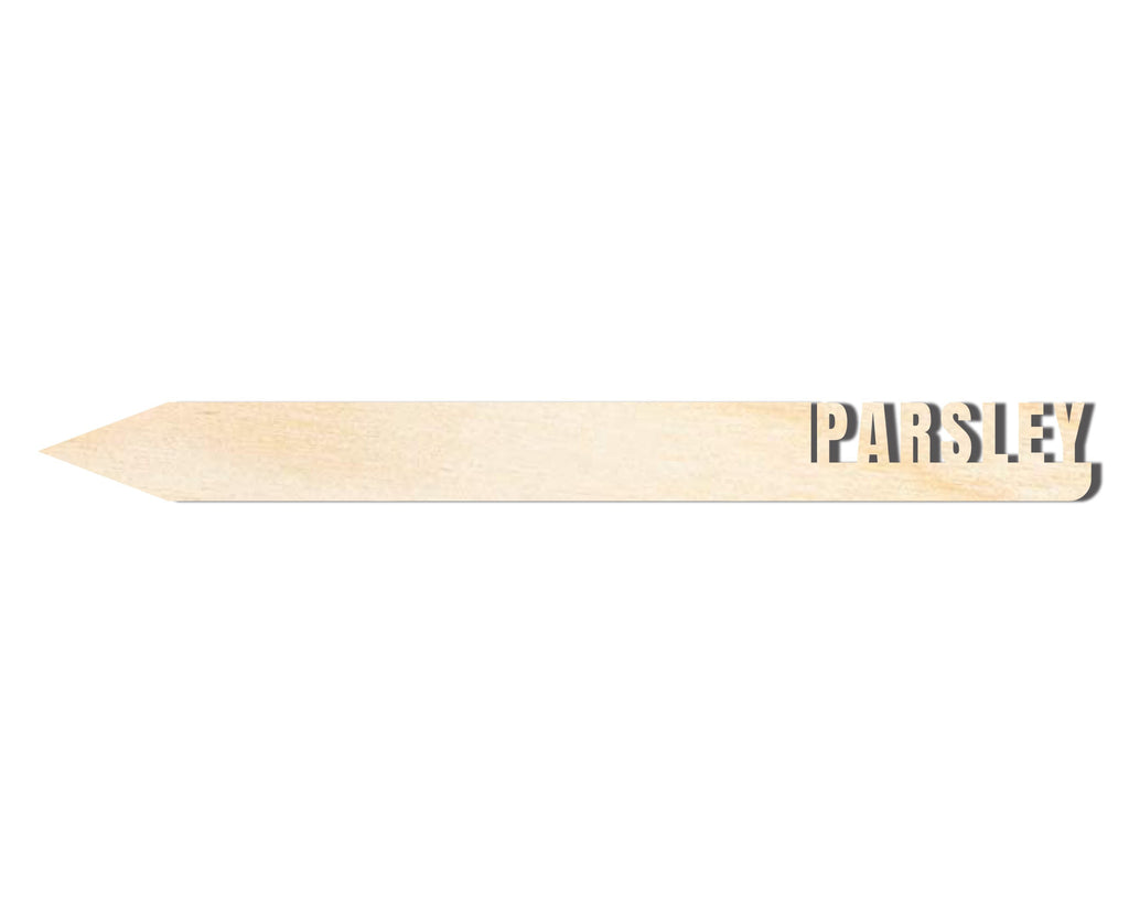 Unfinished Wood Parsley Garden Stake | DIY Craft Cutout | up to 24" DIY