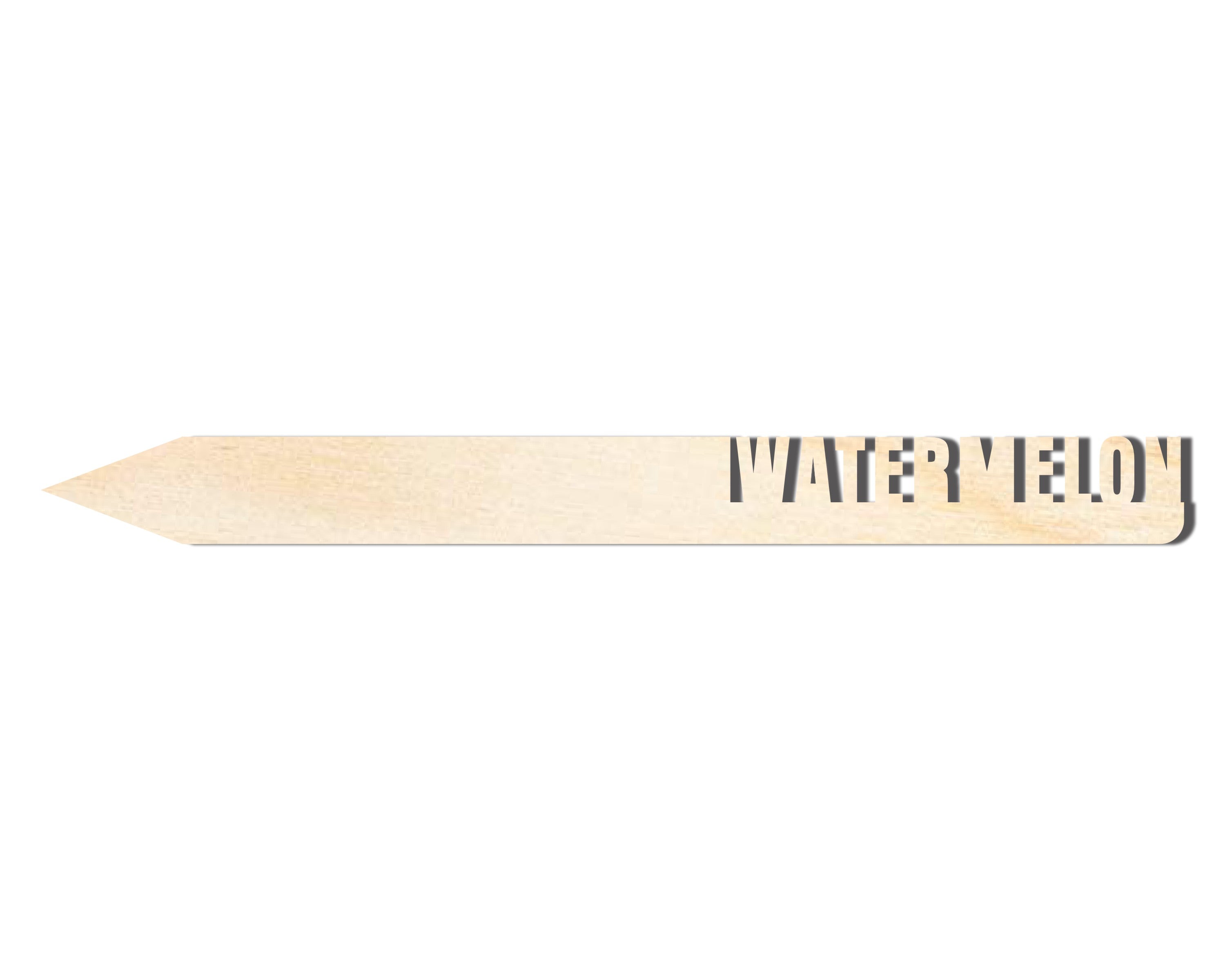 Unfinished Wood Watermelon Garden Stake | DIY Craft Cutout | up to 24" DIY