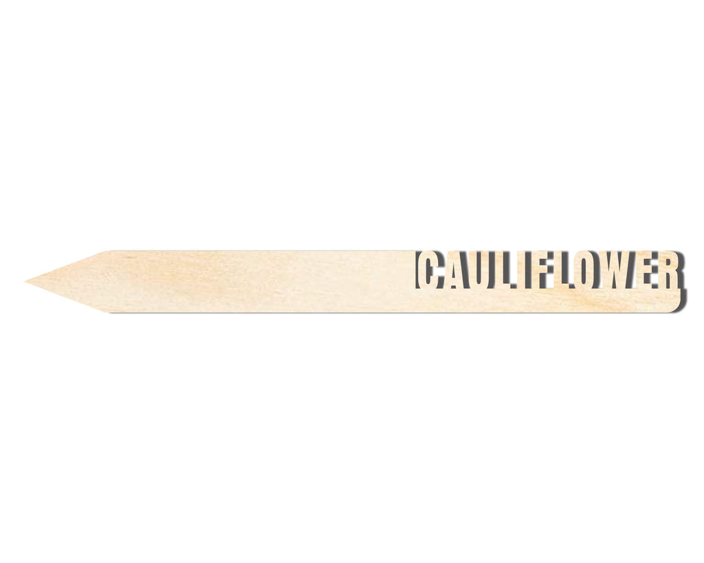 Unfinished Wood Cauliflower Garden Stake | DIY Craft Cutout | up to 24" DIY