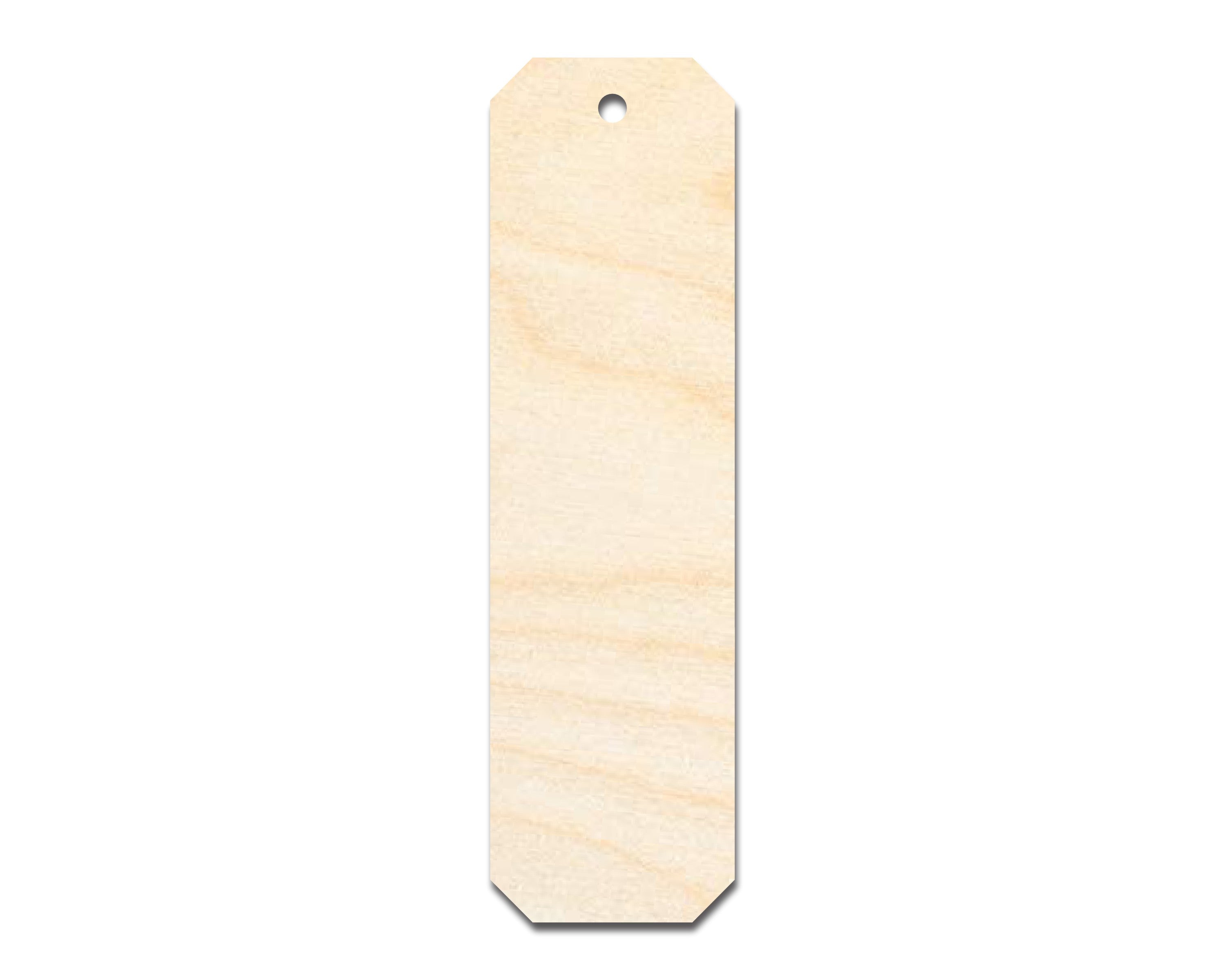 Unfinished Wood Cut Edge Bookmark Shape | DIY Craft Cutout | up to 12" DIY