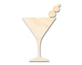 Unfinished Wood Martini Shape | DIY Craft Cutout | up to 46" DIY