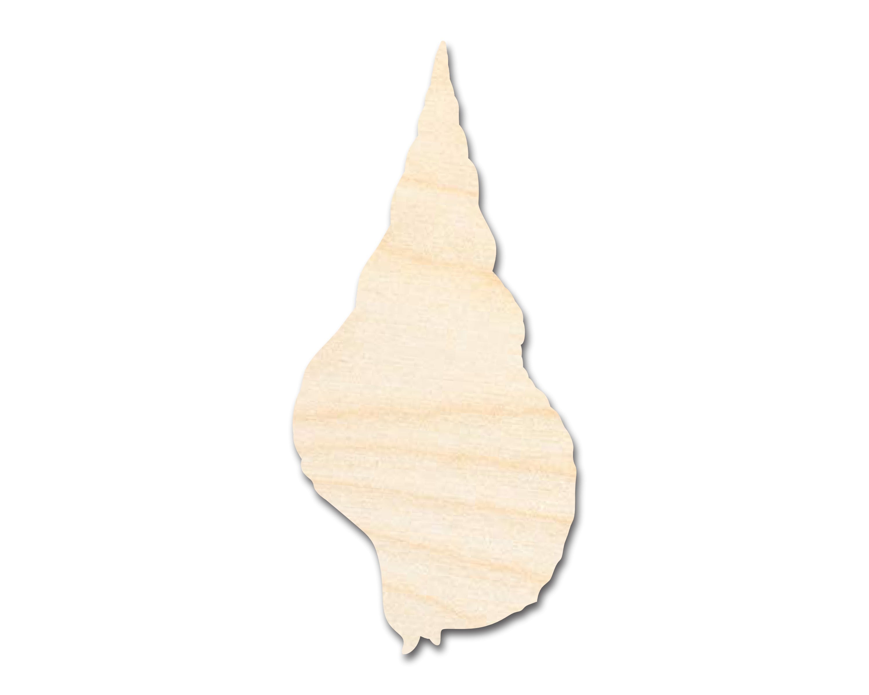 Unfinished Wood Swirl Shell Shape | DIY Craft Cutout | up to 46" DIY