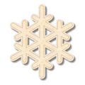 Unfinished Wood Etched Snowflake Shape | Paint By Line Crafts | up to 30" DIY