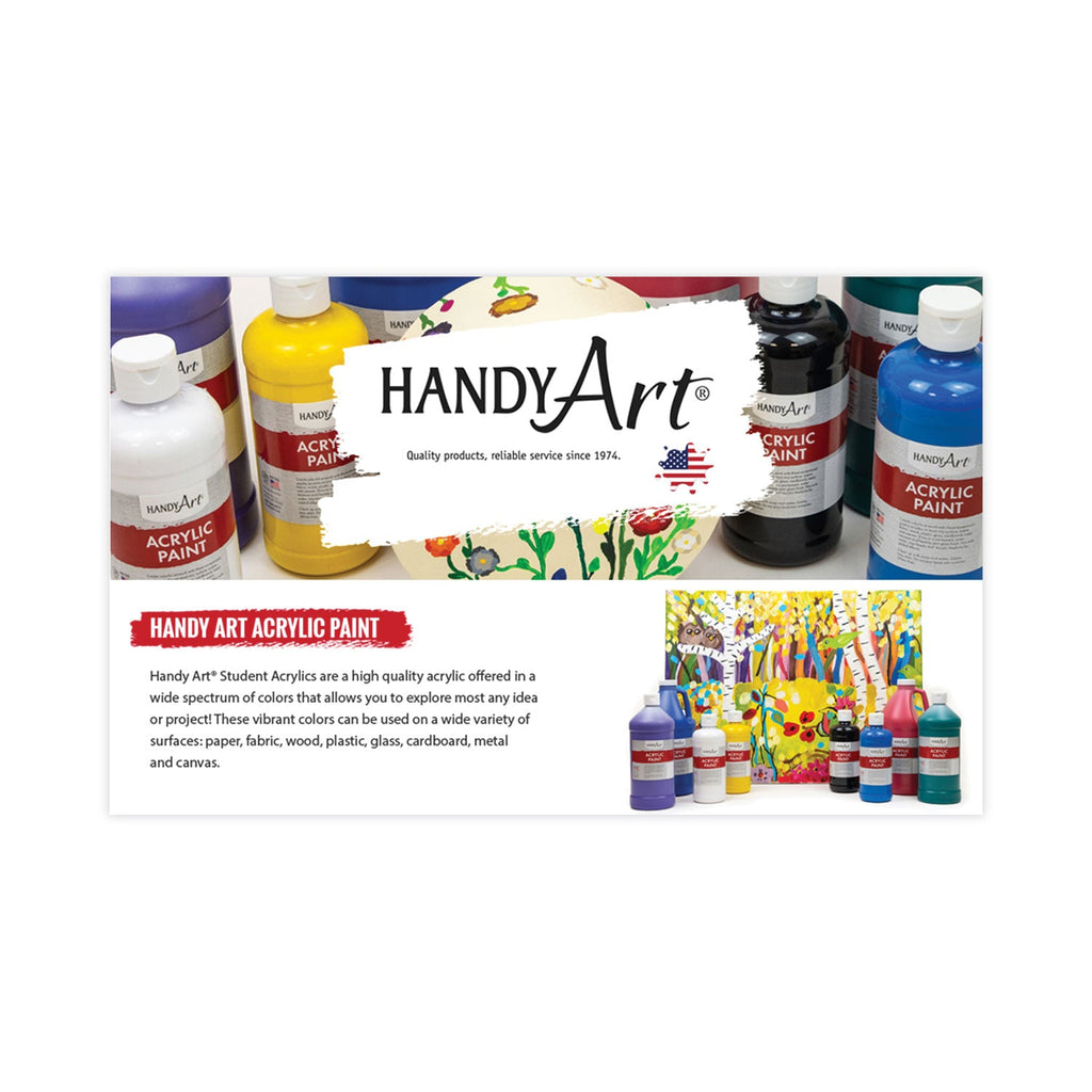 Handy Art Acrylic Paint, Green, 64 oz Bottle
