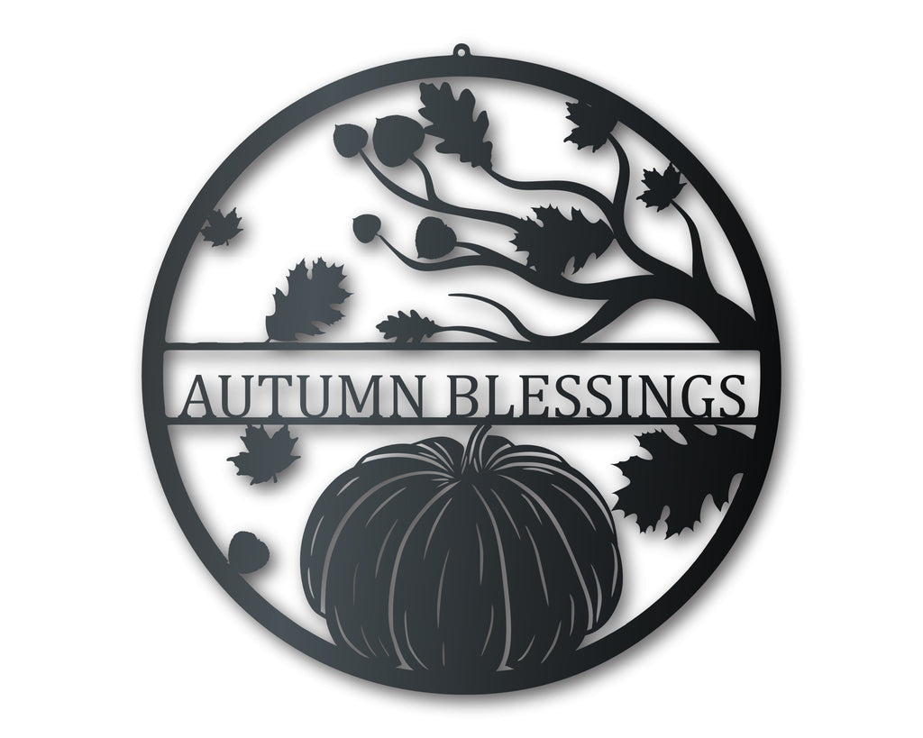Custom Metal Autumn Day Wall Art | Indoor Outdoor | Up to 36" | Over 20 Color Options