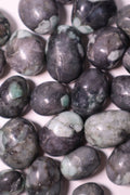 emerald crystal tumbled stone