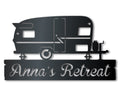 Custom Metal Camper Van Monogram Wall Art | Indoor Outdoor | Up to 46" | Over 20 Color Options