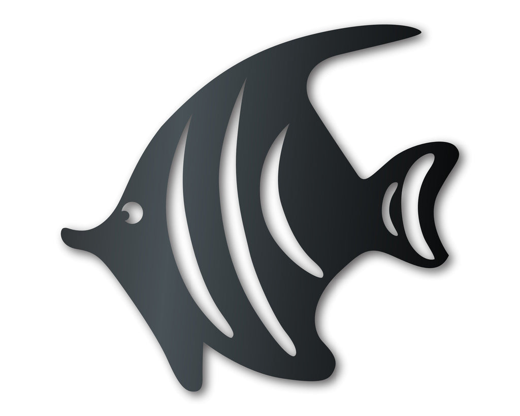 Metal Tropical Fish Sign | Indoor Outdoor | Up to 46" | Over 20 Color Options