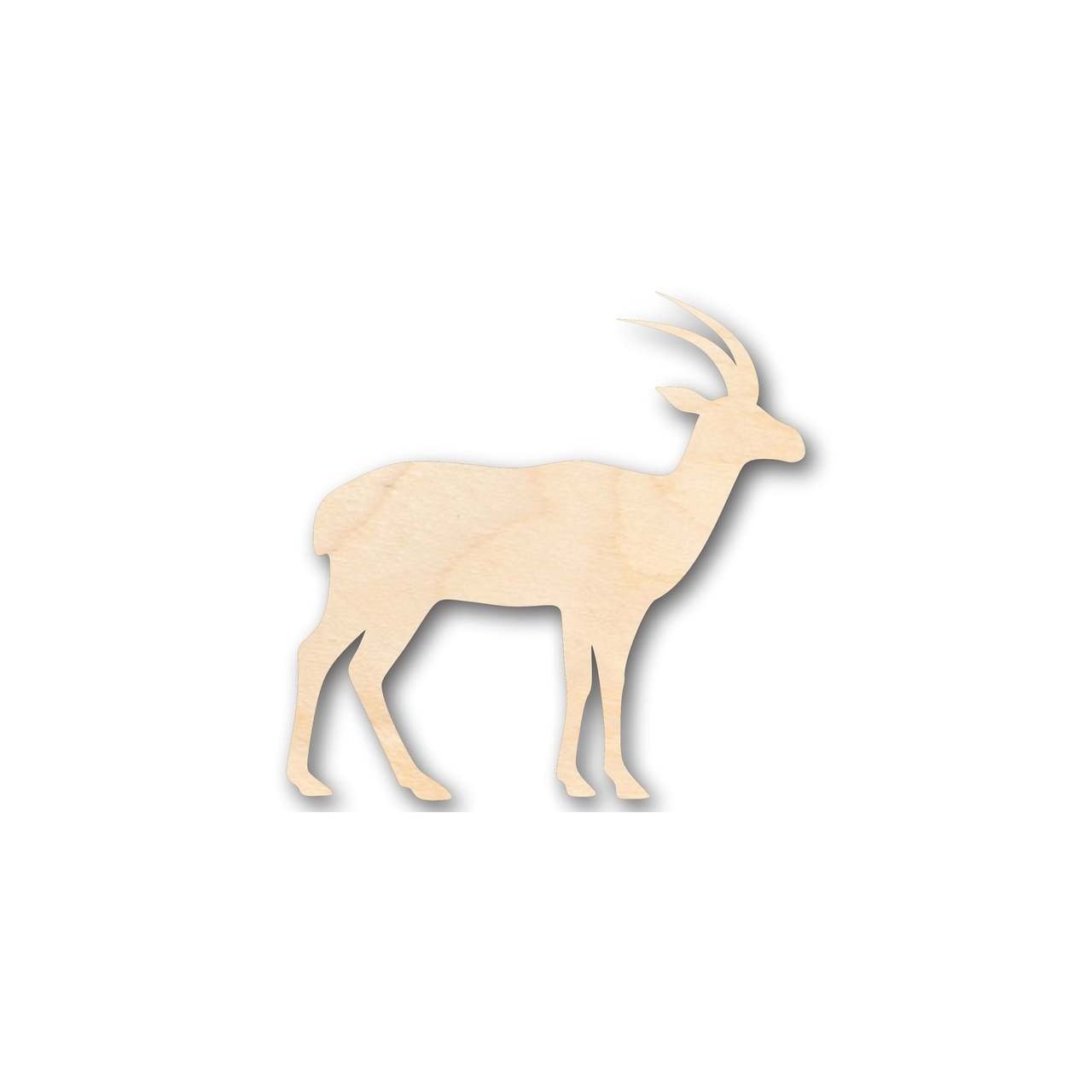 Unfinished Wood Antelope Shape - Animal - Wildlife - Craft - up to 46" DIY