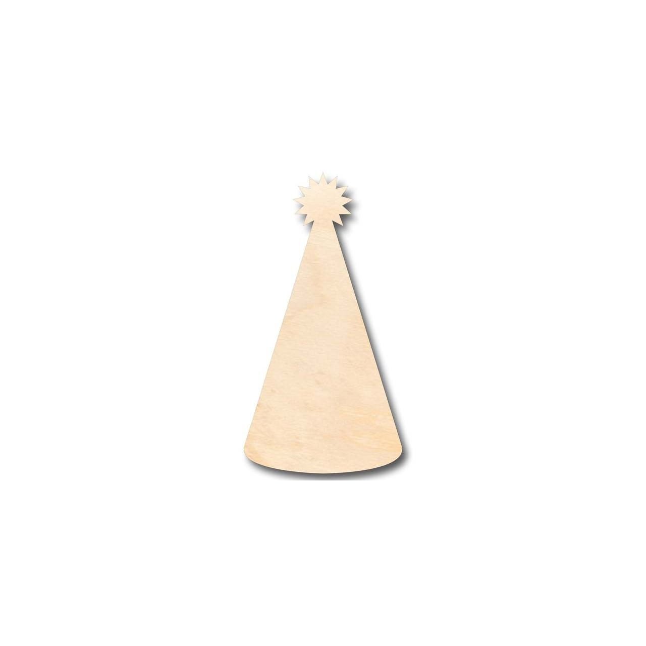 Unfinished Wood Birthday Party Hat Shape - Craft - up to 46" DIY
