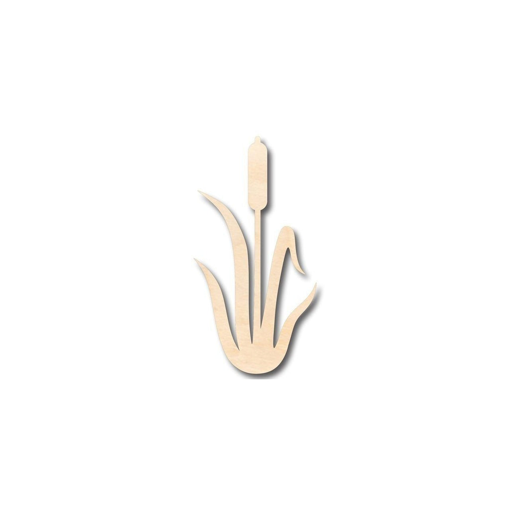 Unfinished Wood Cattail Shape - Plant - Craft - up to 46" DIY