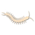 Unfinished Wood Centipede Shape - Insect - Wildlife - Craft - up to 46" DIY