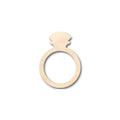 Unfinished Wood Diamond Ring Shape - Craft - up to 46" DIY