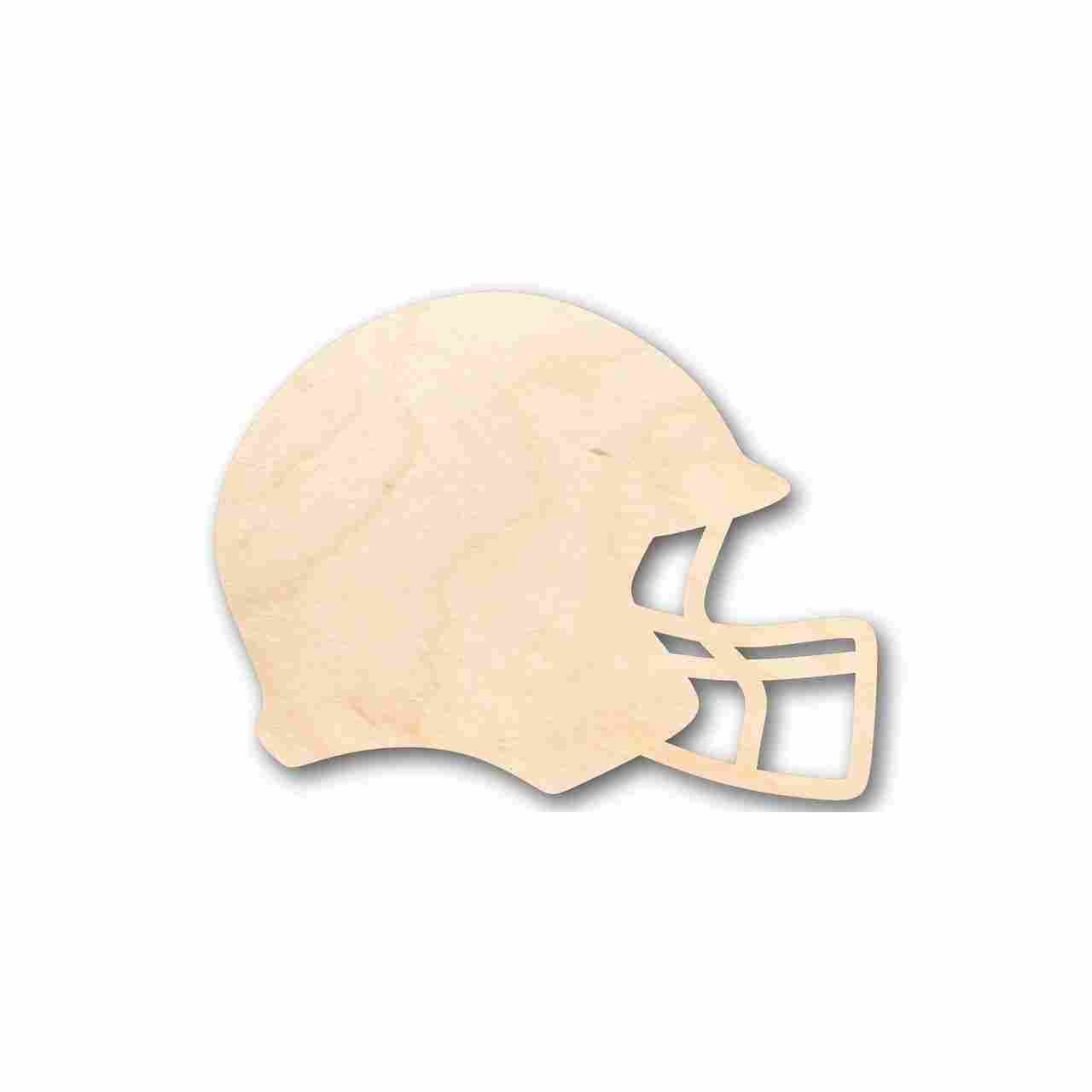 Unfinished Wood Football Helmet Shape - NFL DIY Helmet - Craft - up to 46"