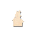 Unfinished Wood Haunted House Shape - Halloween - Craft - up to 46" DIY