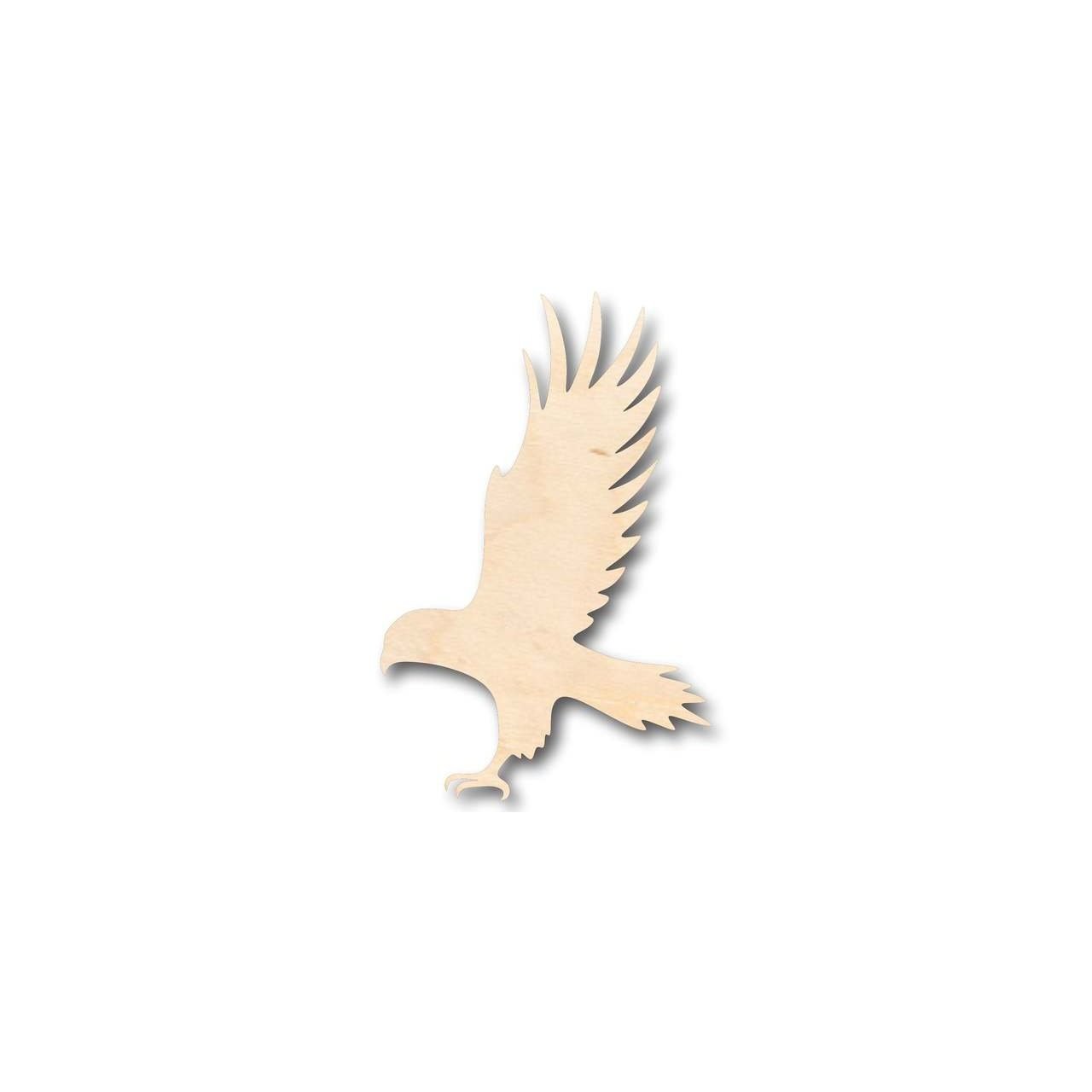Unfinished Wood Hawk Shape - Animal - Wildlife - Craft - up to 46" DIY