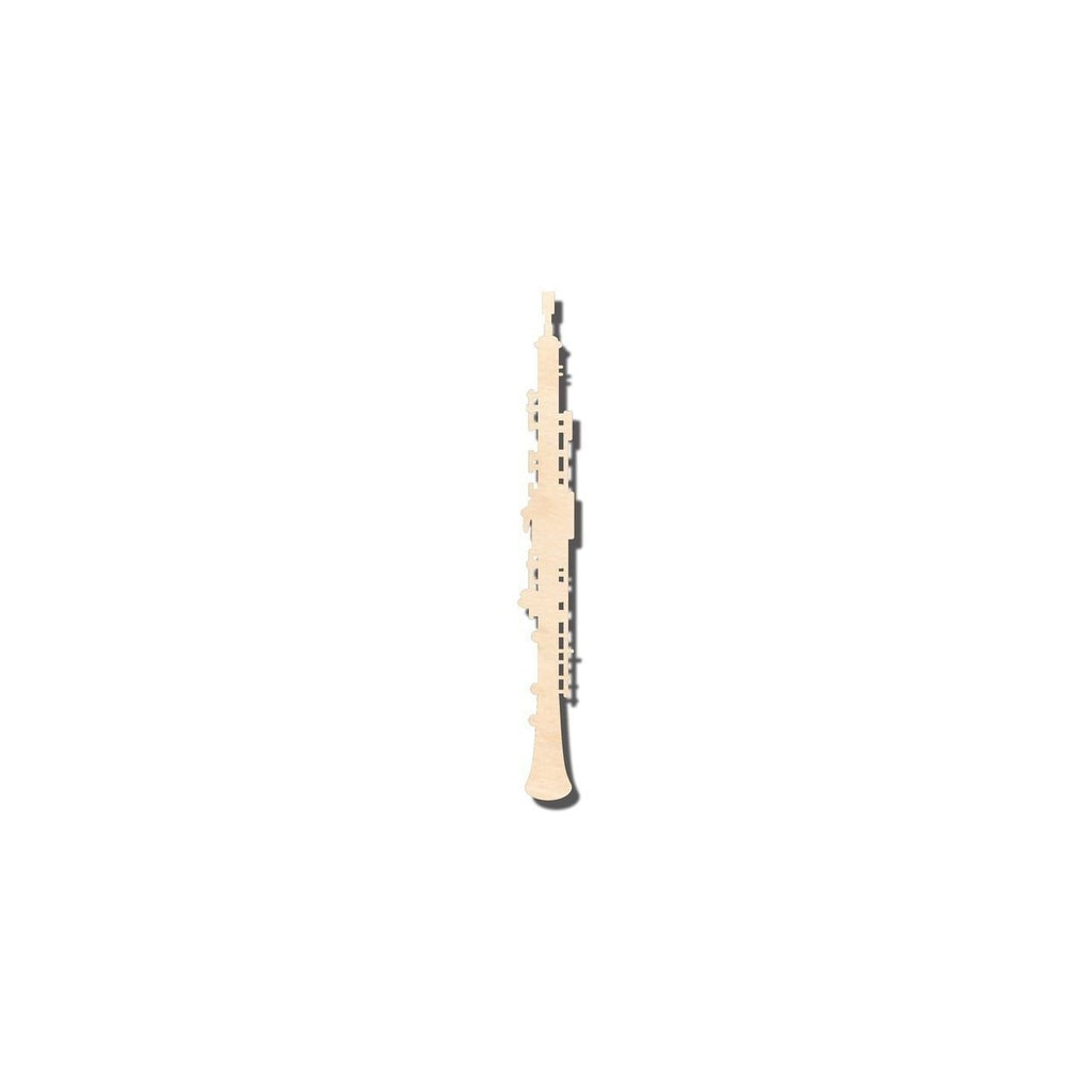 Unfinished Wood Oboe Shape - Music - Craft - up to 46" DIY