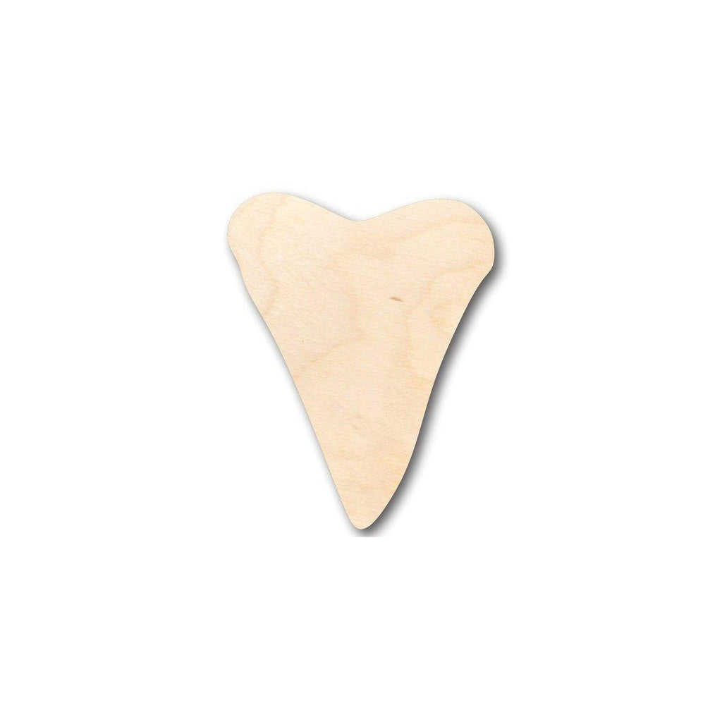 Unfinished Wood Shark Tooth Shape - Ocean - Beach - Nursery - Craft - up to 46" DIY