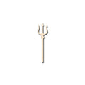 Unfinished Wood Trident Shape - Ocean - Neptune - Craft - up to 46" DIY