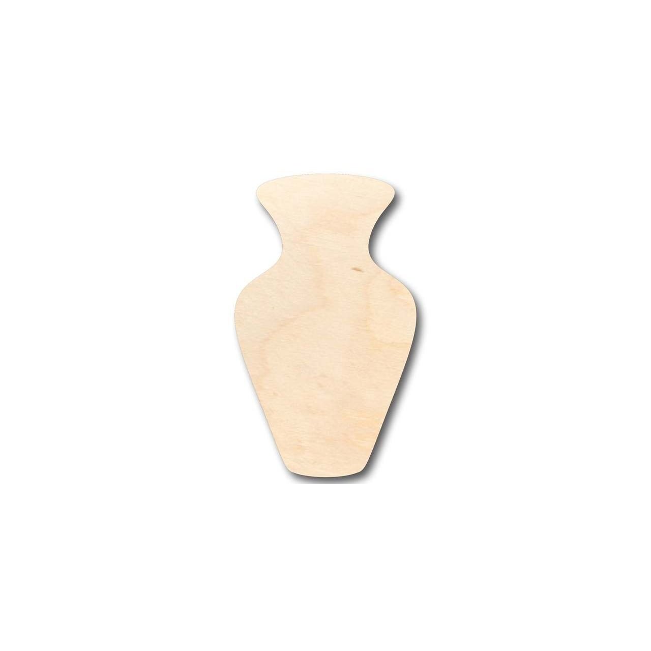 Unfinished Wood Vase Shape - Craft- up to 46" DIY