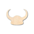 Unfinished Wood Viking Hat Shape - Football - History - Craft - up to 46" DIY