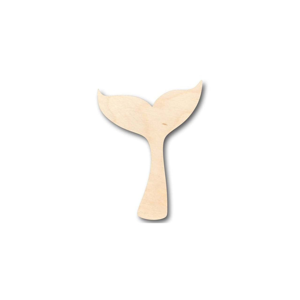 Unfinished Wood Whale Tail Shape - Ocean - Nursery - Craft - up to 46" DIY